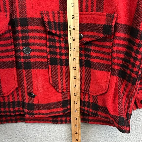 Vintage Pendleton Jacket Size Large Buffalo Plaid Wool, Woolen Mills Oregon - Picture 5 of 8